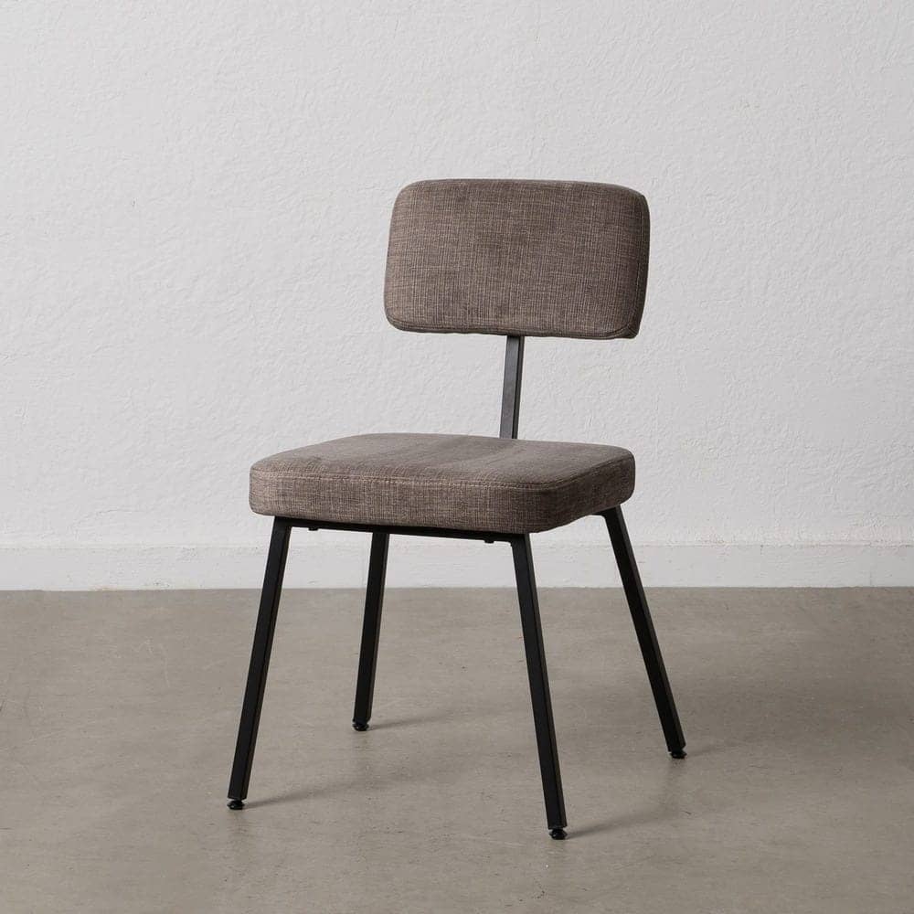 Pack de 4 Sillas Victor Gris de Tela y Metal - Diseño Elegante y Confortable para Decoración Moderna, 77,5 cm de Altura - Imagen 13