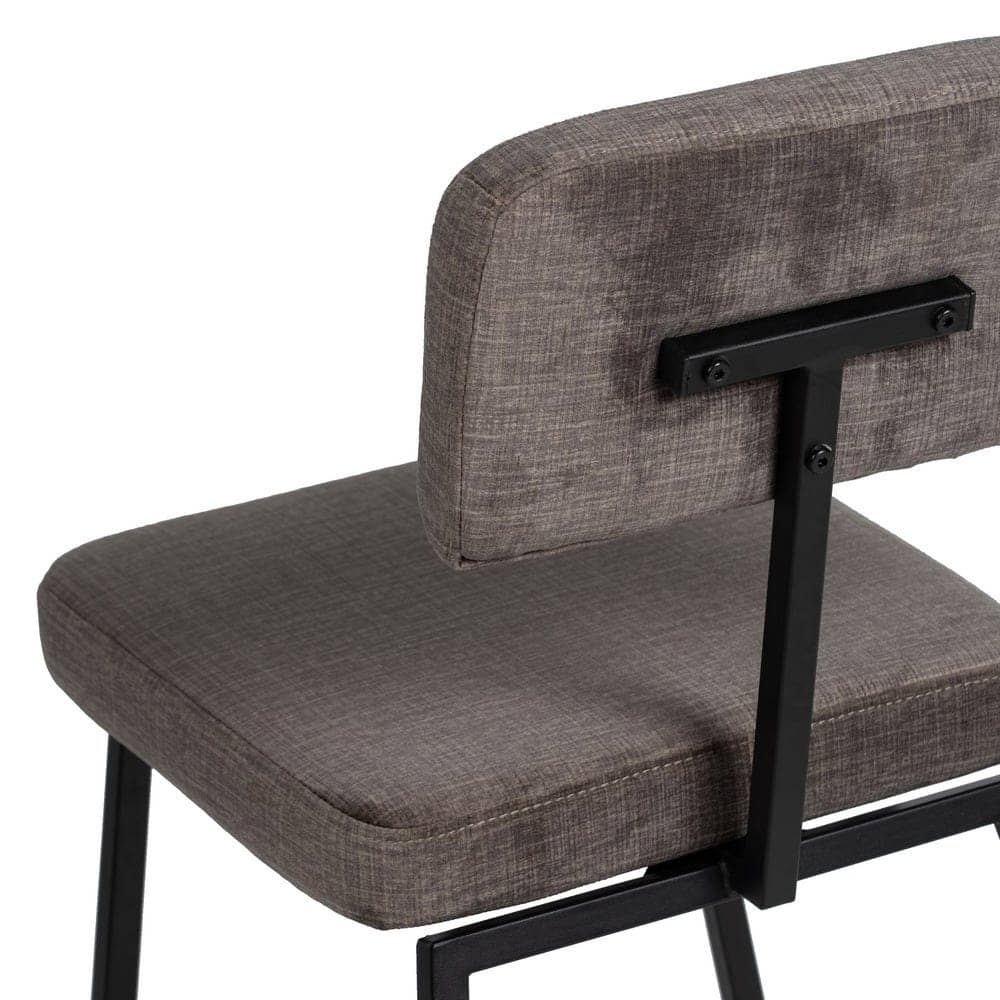 Pack de 4 Sillas Victor Gris de Tela y Metal - Diseño Elegante y Confortable para Decoración Moderna, 77,5 cm de Altura - Imagen 10