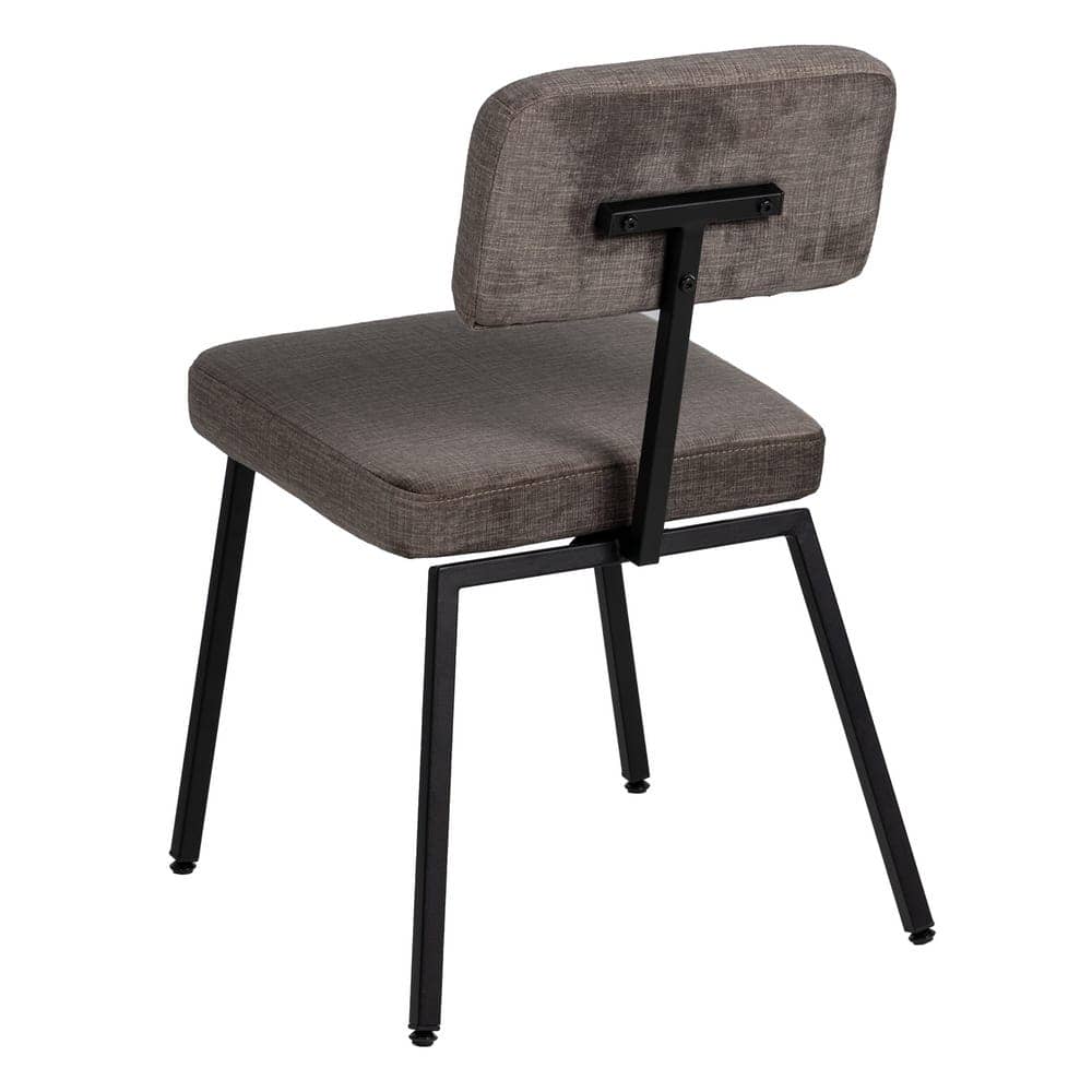 Pack de 4 Sillas Victor Gris de Tela y Metal - Diseño Elegante y Confortable para Decoración Moderna, 77,5 cm de Altura - Imagen 3