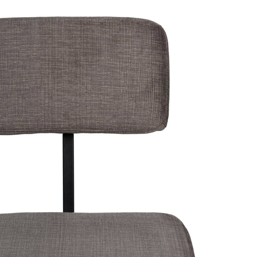 Pack de 4 Sillas Victor Gris de Tela y Metal - Diseño Elegante y Confortable para Decoración Moderna, 77,5 cm de Altura - Imagen 4