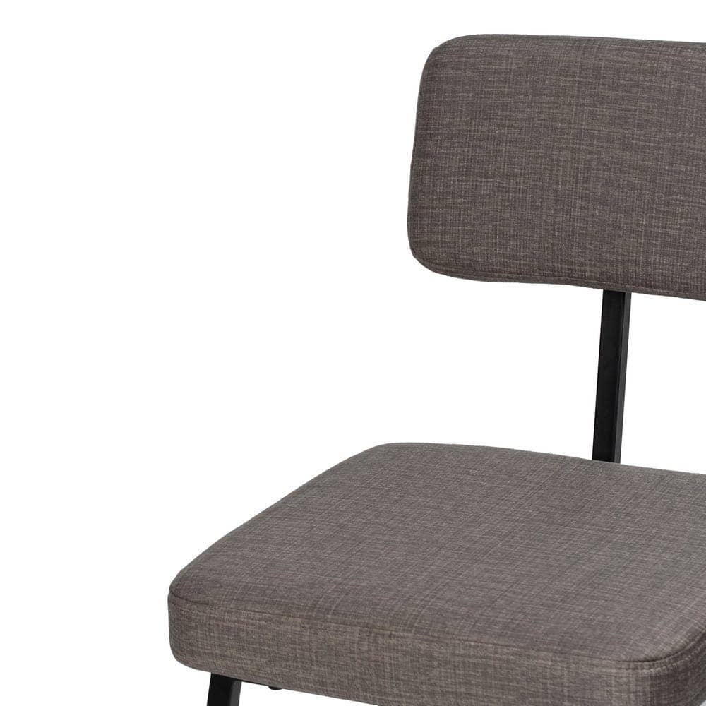 Pack de 4 Sillas Victor Gris de Tela y Metal - Diseño Elegante y Confortable para Decoración Moderna, 77,5 cm de Altura - Imagen 5