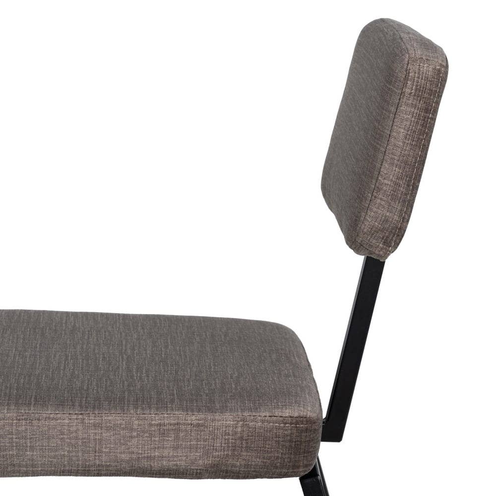 Pack de 4 Sillas Victor Gris de Tela y Metal - Diseño Elegante y Confortable para Decoración Moderna, 77,5 cm de Altura - Imagen 7