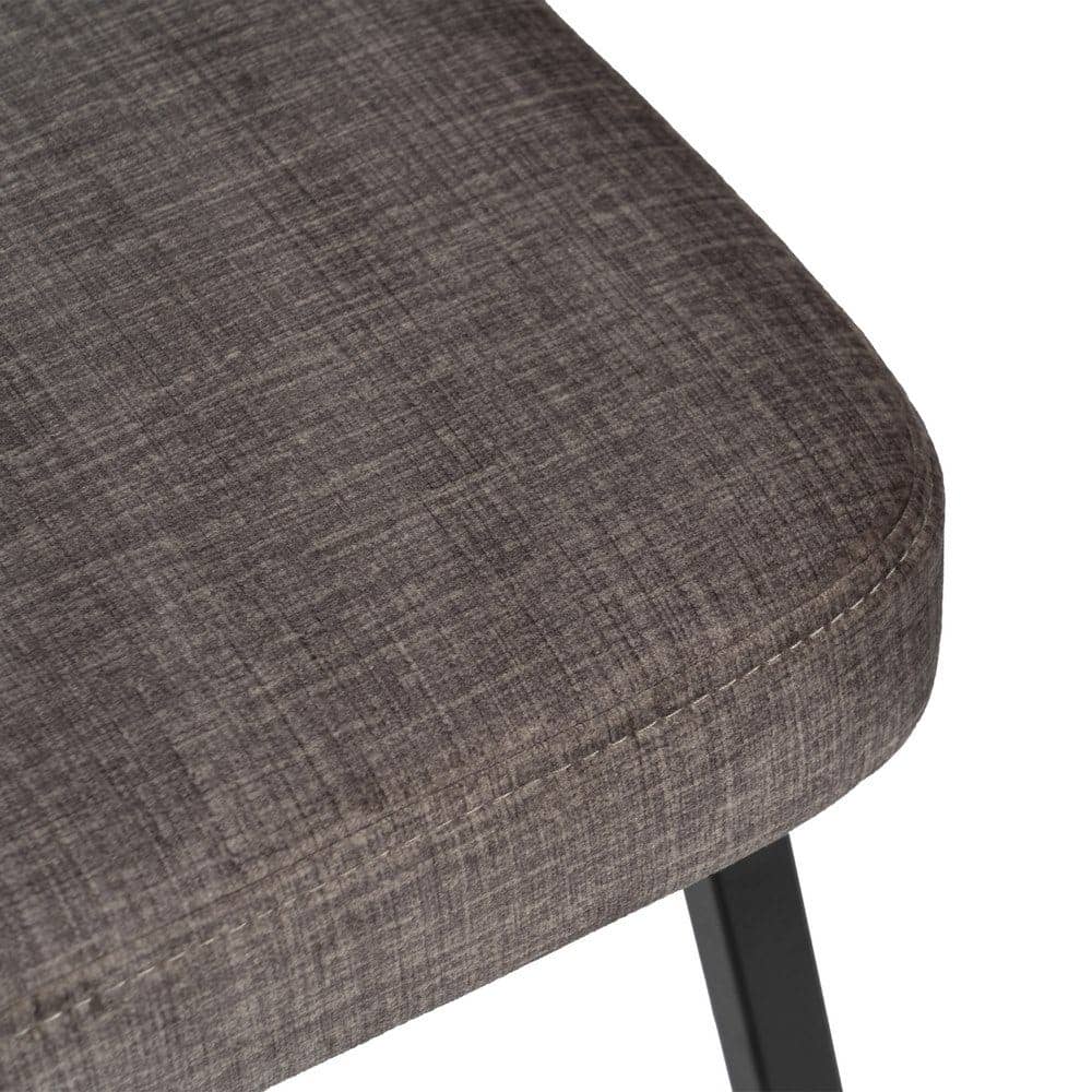 Pack de 4 Sillas Victor Gris de Tela y Metal - Diseño Elegante y Confortable para Decoración Moderna, 77,5 cm de Altura - Imagen 8