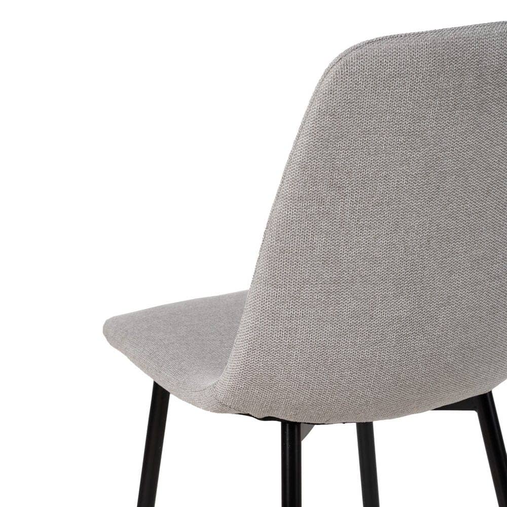 Pack de 4 Sillas Cody Gris Tela y Metal para Salón - Diseño Ergonómico y Moderno, 87 cm de Altura, Comodidad y Estilo para tu Comedor - Imagen 9