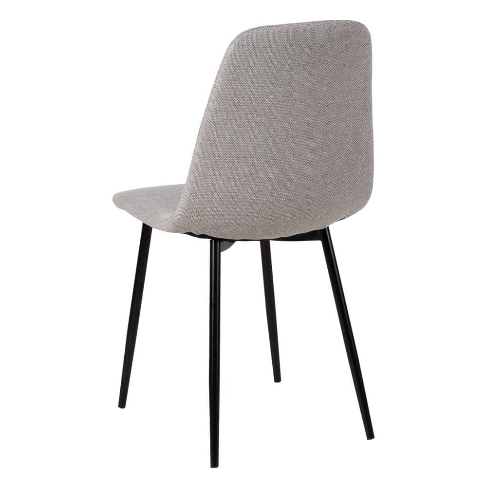Pack de 4 Sillas Cody Gris Tela y Metal para Salón - Diseño Ergonómico y Moderno, 87 cm de Altura, Comodidad y Estilo para tu Comedor - Imagen 3