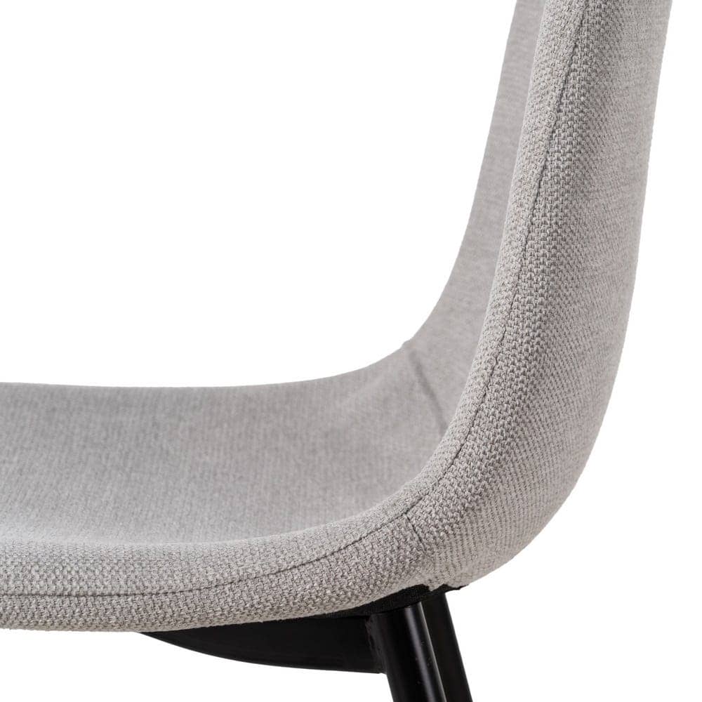 Pack de 4 Sillas Cody Gris Tela y Metal para Salón - Diseño Ergonómico y Moderno, 87 cm de Altura, Comodidad y Estilo para tu Comedor - Imagen 7