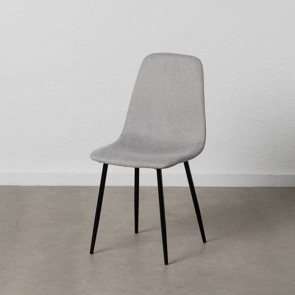 Pack de 4 Sillas Cody Gris Tela y Metal para Salón - Diseño Ergonómico y Moderno, 87 cm de Altura, Comodidad y Estilo para tu Comedor - Imagen 12