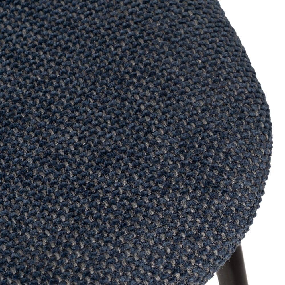 Pack de 4 Sillas Joel Natural y Azul - Diseño Contemporáneo en Tela y Metal para Salón y Comedor, Comodidad y Estilo Moderno - Imagen 9