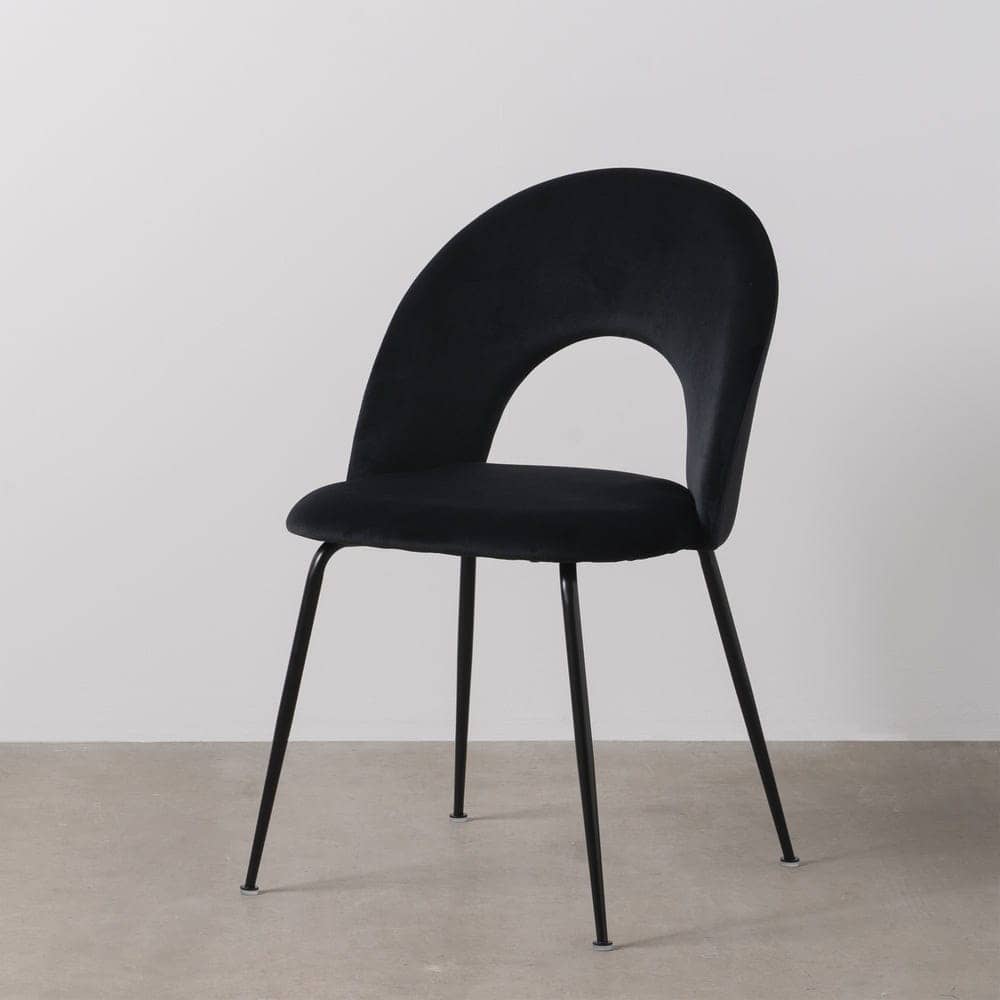 Pack de 4 Sillas Baylor Negras de Tejido y Metal - Elegancia y Comodidad para Comedores y Restaurantes, Soporte hasta 120 kg, Sin Montaje, 81 cm - Imagen 14