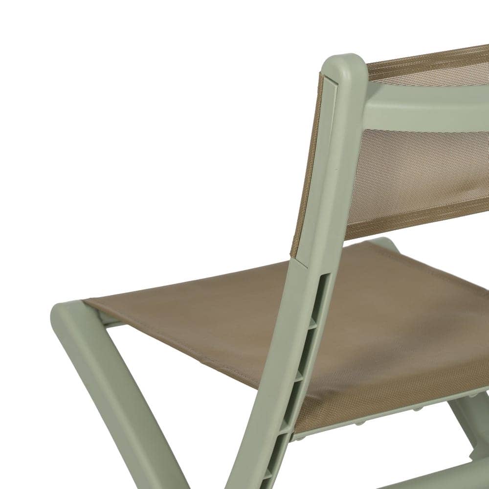 Pack de 4 Sillas Plegables Verdes Belmar - Diseño Funcional y Confort para Terraza y Jardín - Imagen 10