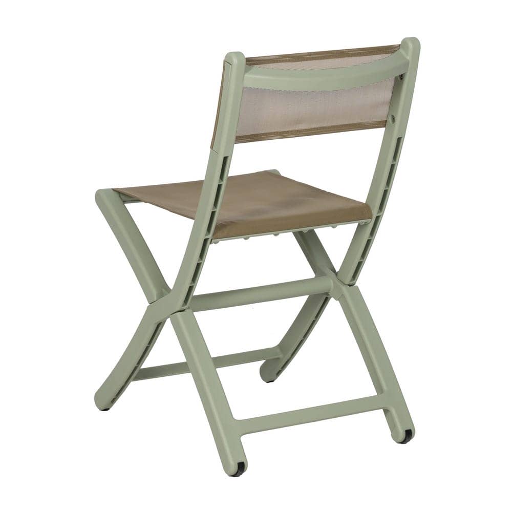 Pack de 4 Sillas Plegables Verdes Belmar - Diseño Funcional y Confort para Terraza y Jardín - Imagen 4