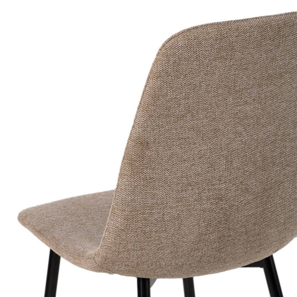 Pack de 4 Sillas Jace Taupe de Tela y Metal para Salón - Diseño Ergonómico y Moderno, 87 cm de Altura, Ideal para Comedores y Espacios Elegantes - Imagen 10