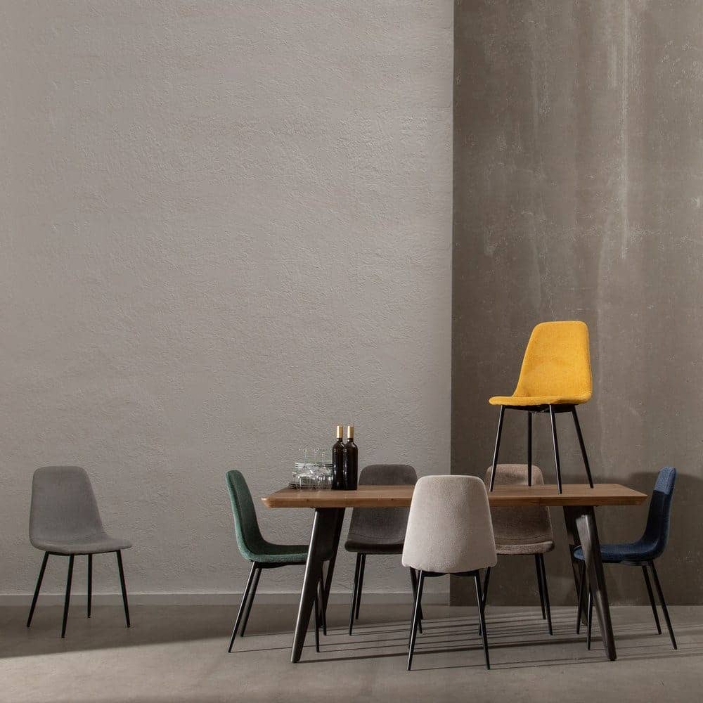 Pack de 4 Sillas Jace Taupe de Tela y Metal para Salón - Diseño Ergonómico y Moderno, 87 cm de Altura, Ideal para Comedores y Espacios Elegantes - Imagen 14