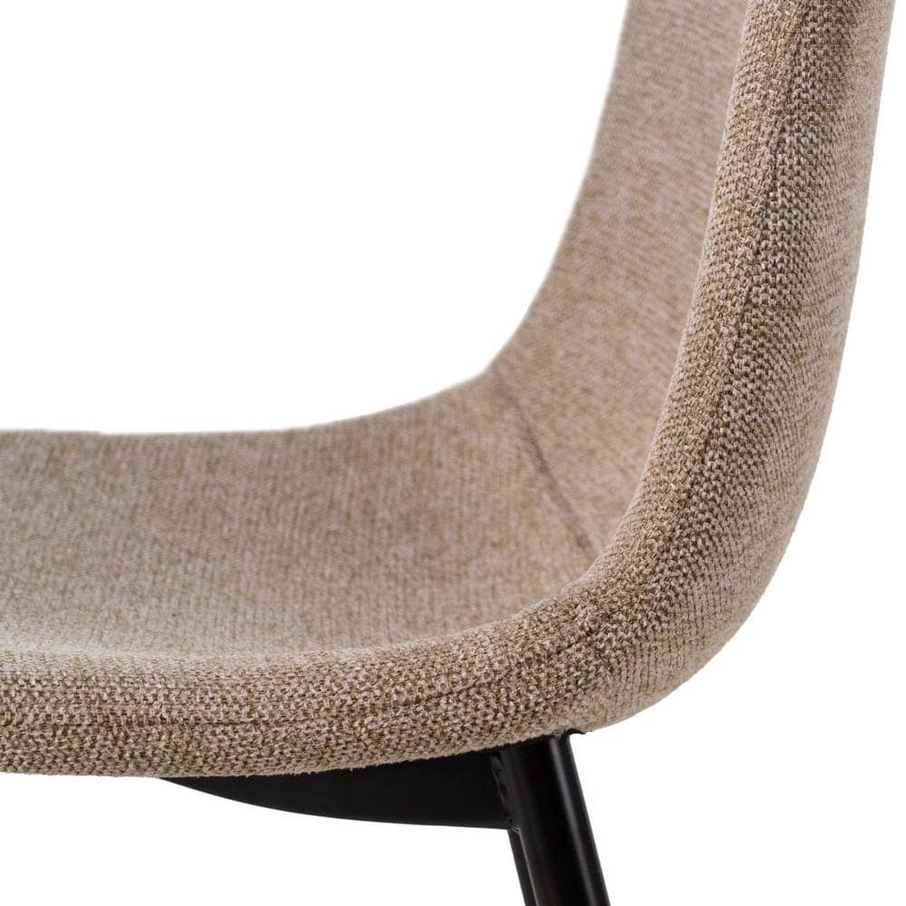 Pack de 4 Sillas Jace Taupe de Tela y Metal para Salón - Diseño Ergonómico y Moderno, 87 cm de Altura, Ideal para Comedores y Espacios Elegantes - Imagen 8