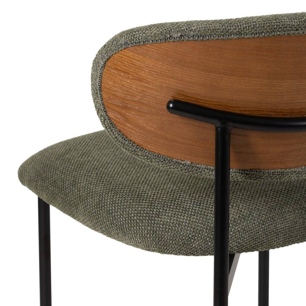 Pack de 4 Sillas Simon Verde con Tela y Metal - Diseño Ergonómico y Estilo Moderno para Comedor y Sala de Estar, 73,5 cm - Imagen 10