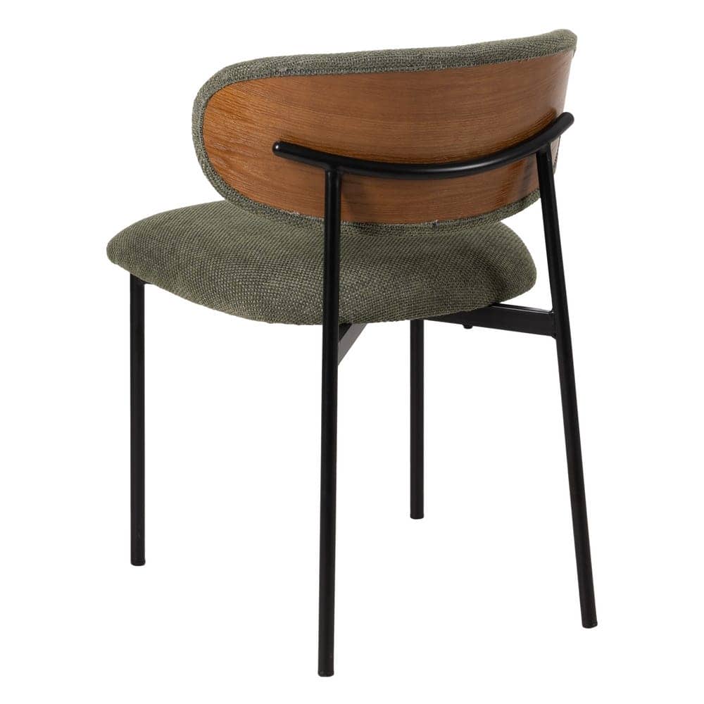 Pack de 4 Sillas Simon Verde con Tela y Metal - Diseño Ergonómico y Estilo Moderno para Comedor y Sala de Estar, 73,5 cm - Imagen 4