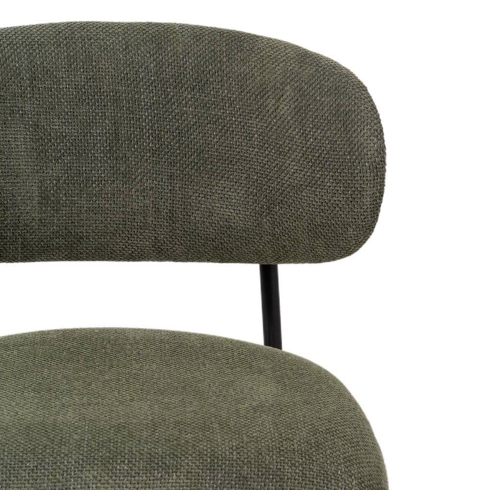 Pack de 4 Sillas Simon Verde con Tela y Metal - Diseño Ergonómico y Estilo Moderno para Comedor y Sala de Estar, 73,5 cm - Imagen 5