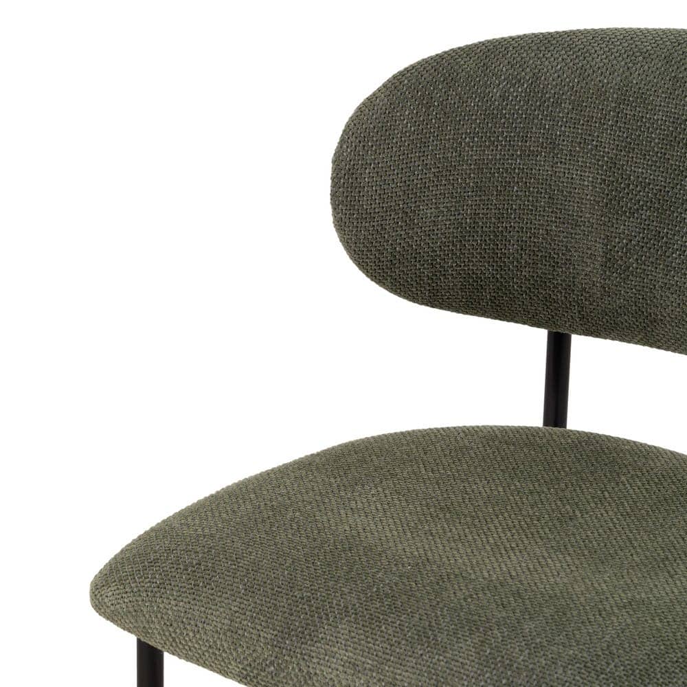 Pack de 4 Sillas Simon Verde con Tela y Metal - Diseño Ergonómico y Estilo Moderno para Comedor y Sala de Estar, 73,5 cm - Imagen 6