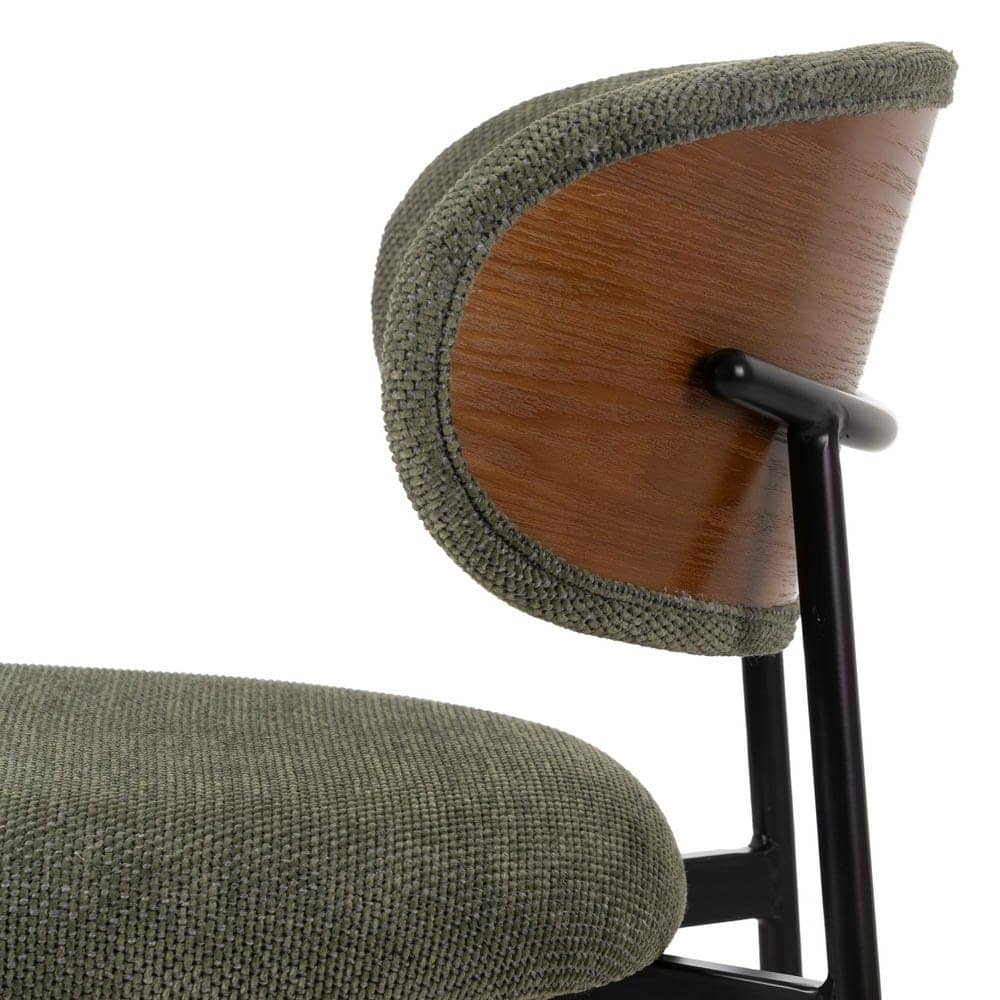 Pack de 4 Sillas Simon Verde con Tela y Metal - Diseño Ergonómico y Estilo Moderno para Comedor y Sala de Estar, 73,5 cm - Imagen 8