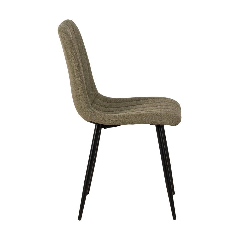 Pack de 4 Sillas Verdes de Tejido y Metal Thalric - Elegancia y Comodidad para tu Salón (88 cm) - Imagen 3