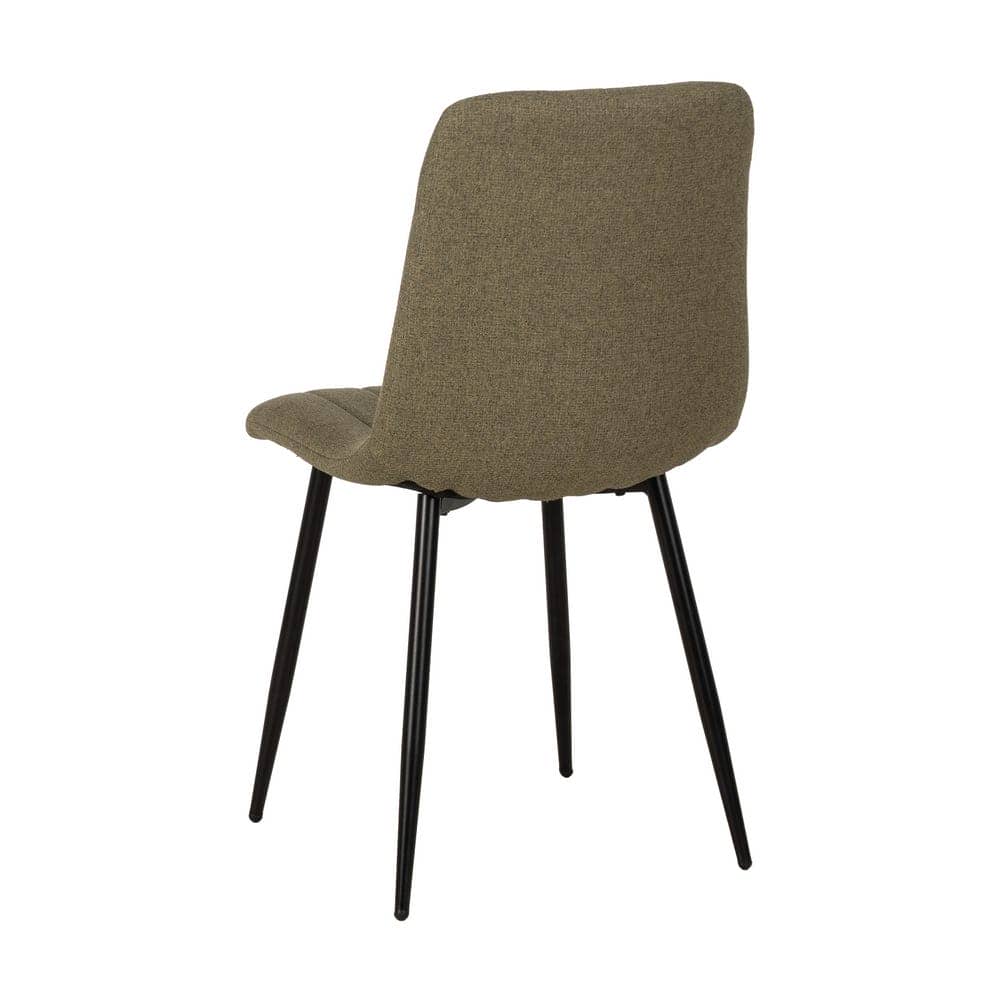 Pack de 4 Sillas Verdes de Tejido y Metal Thalric - Elegancia y Comodidad para tu Salón (88 cm) - Imagen 4