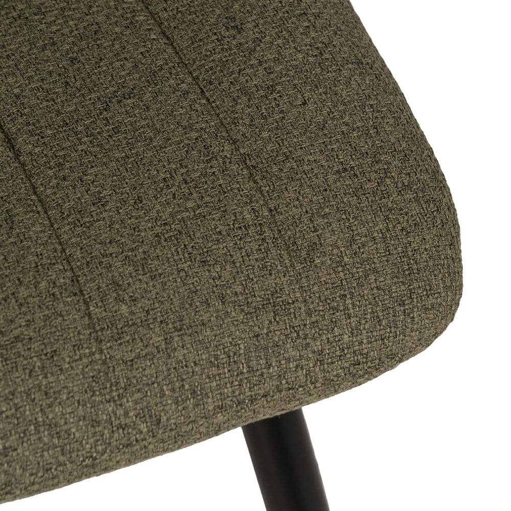 Pack de 4 Sillas Verdes de Tejido y Metal Thalric - Elegancia y Comodidad para tu Salón (88 cm) - Imagen 8