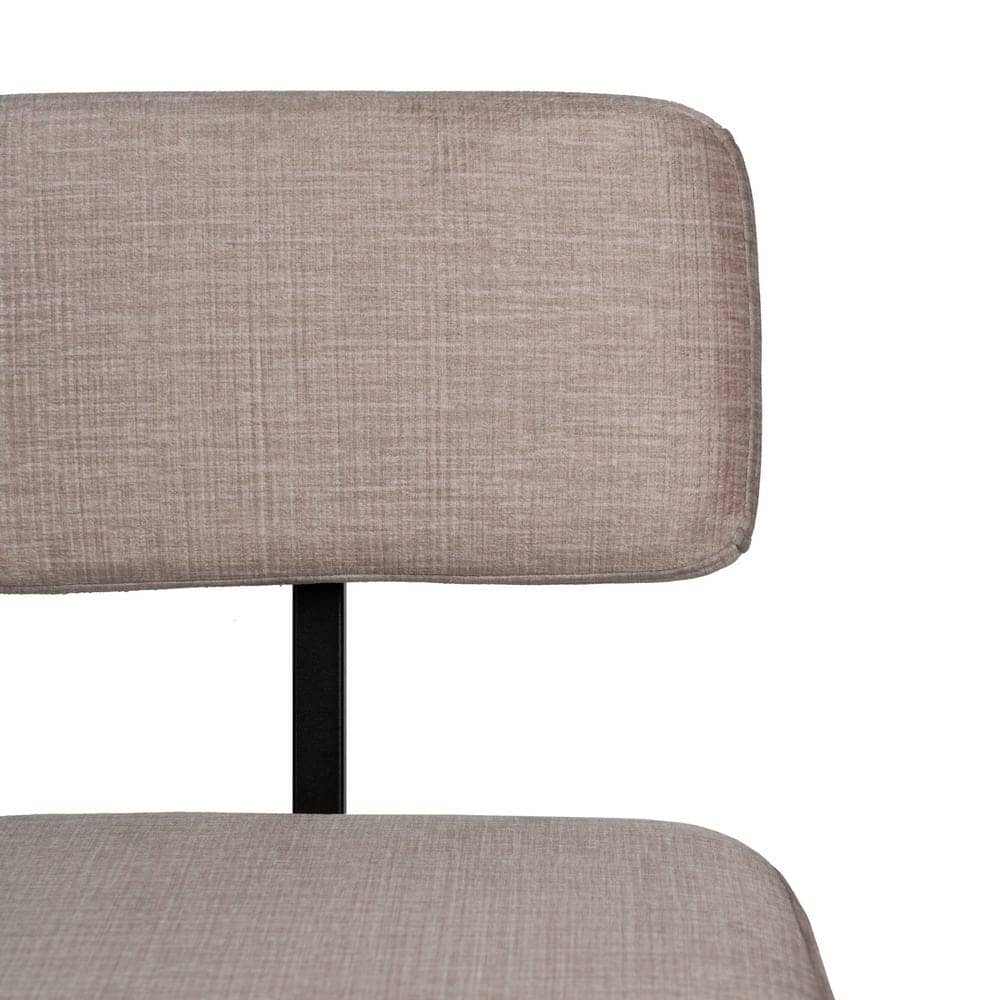 Pack de 4 Taburetes Beige con Patas de Acero - Diseño Moderno y Cómodo para Bares y Mesas Altas - Soporte hasta 120 kg, Ergonomía y Estilo para tu Hogar - Imagen 5