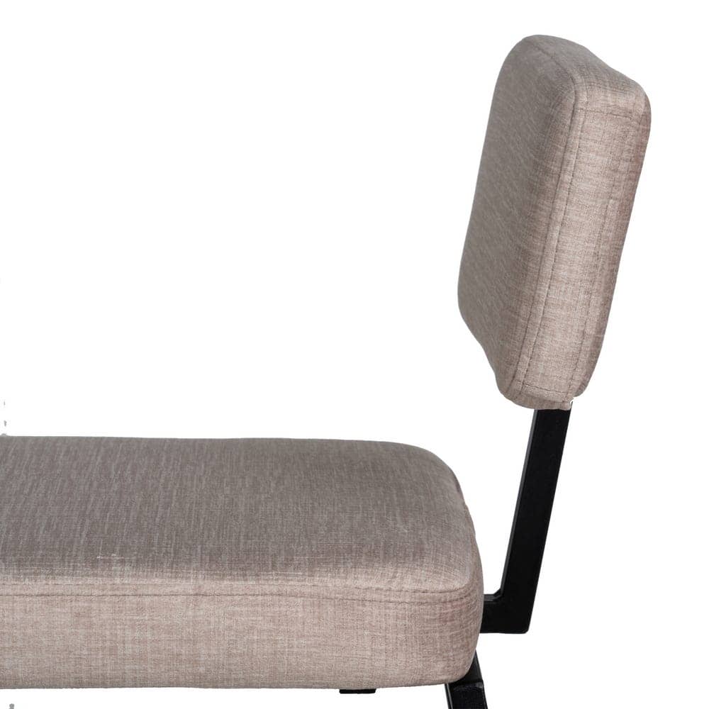 Pack de 4 Taburetes Beige con Patas de Acero - Diseño Moderno y Cómodo para Bares y Mesas Altas - Soporte hasta 120 kg, Ergonomía y Estilo para tu Hogar - Imagen 8