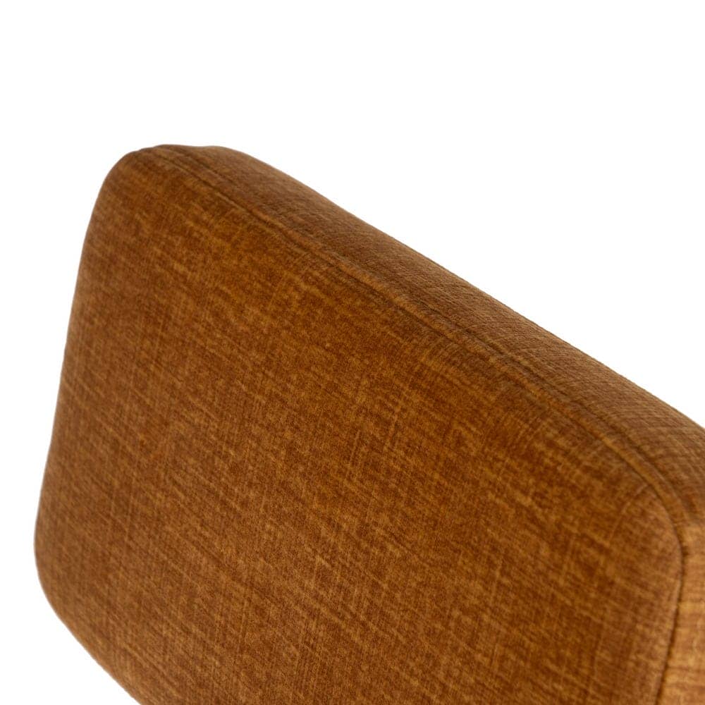Pack de 4 Taburetes Mostaza de Tejido y Metal - Diseño Moderno y Ergonómico para Salones y Cocinas, Altura 77 cm, Soporte hasta 120 kg - Imagen 6