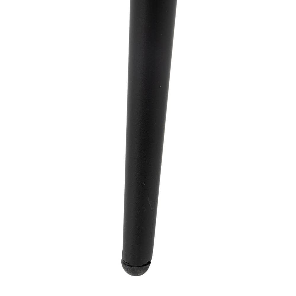 Pack de 4 Taburetes Negros con Estructura Metálica - Elegancia y Confort para Cocinas y Mesas Altas, 92 cm de Altura - Imagen 12