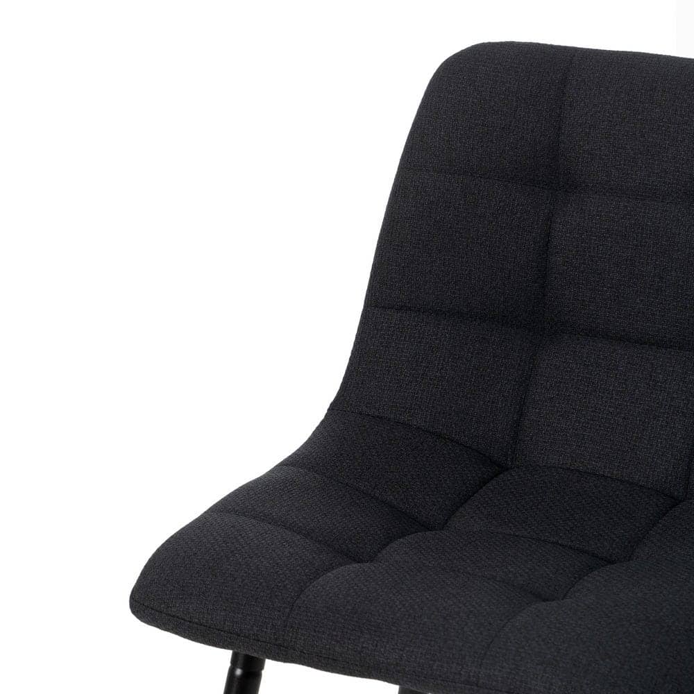 Pack de 4 Taburetes Negros con Estructura Metálica - Elegancia y Confort para Cocinas y Mesas Altas, 92 cm de Altura - Imagen 7