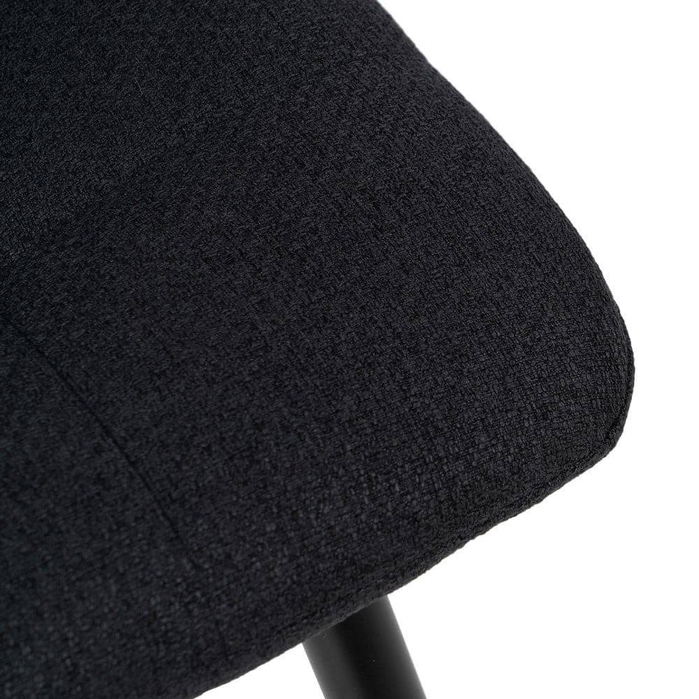 Pack de 4 Taburetes Negros con Estructura Metálica - Elegancia y Confort para Cocinas y Mesas Altas, 92 cm de Altura - Imagen 8