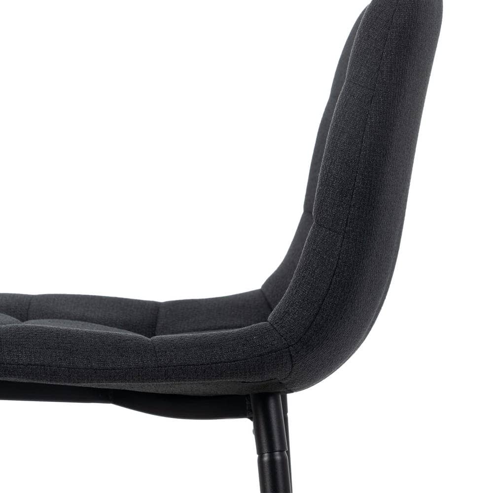 Pack de 4 Taburetes Negros con Estructura Metálica - Elegancia y Confort para Cocinas y Mesas Altas, 92 cm de Altura - Imagen 9