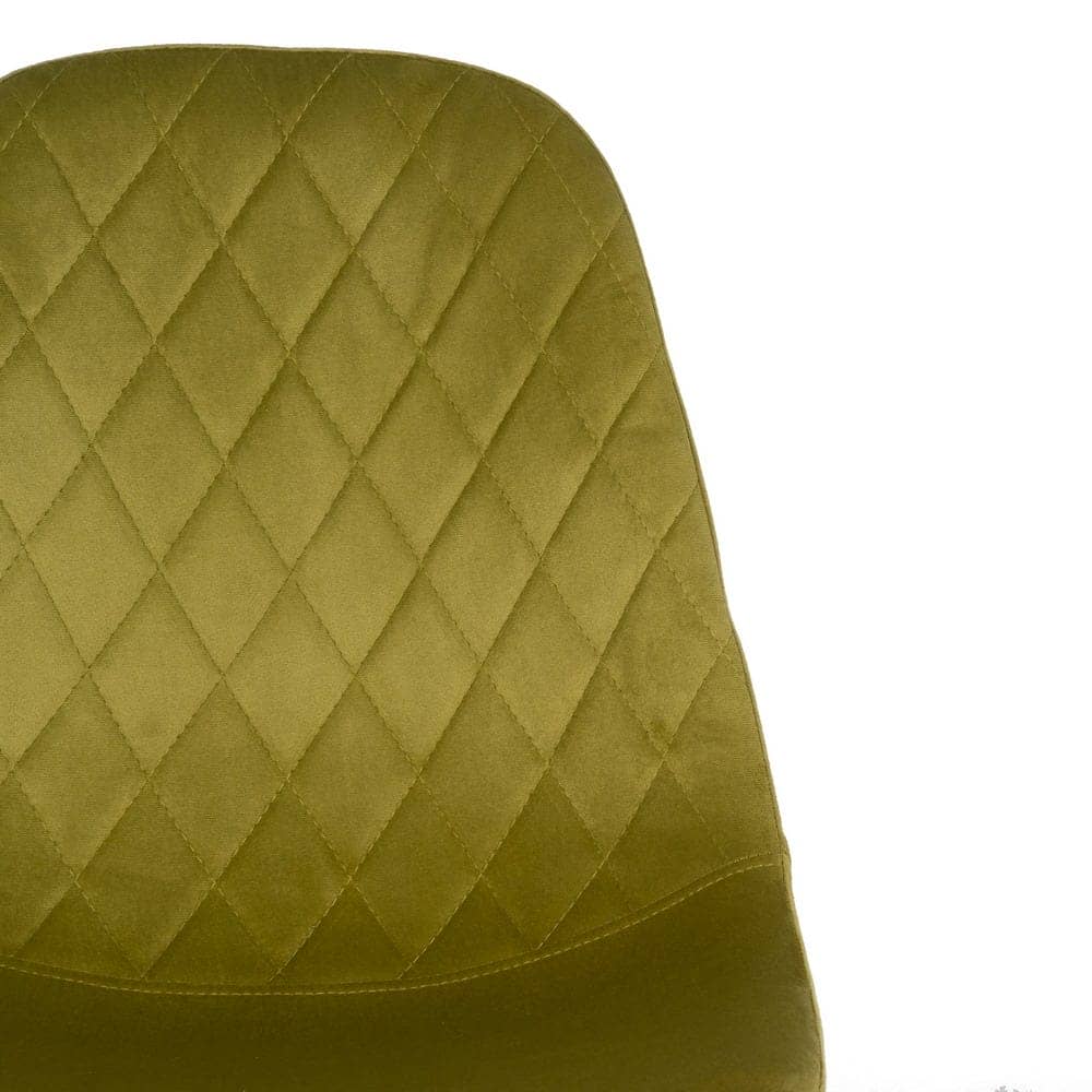 Pack de 4 Taburetes Verdes de Tejido y Metal para Salón - Diseño Ergonómico y Moderno, 104 cm de Altura, Confort y Estilo para tu Hogar - Imagen 5