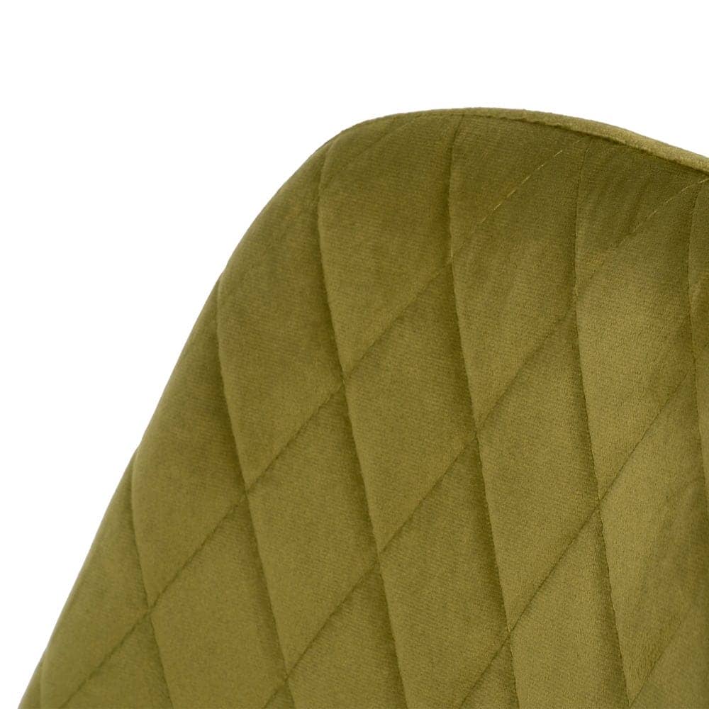 Pack de 4 Taburetes Verdes de Tejido y Metal para Salón - Diseño Ergonómico y Moderno, 104 cm de Altura, Confort y Estilo para tu Hogar - Imagen 7