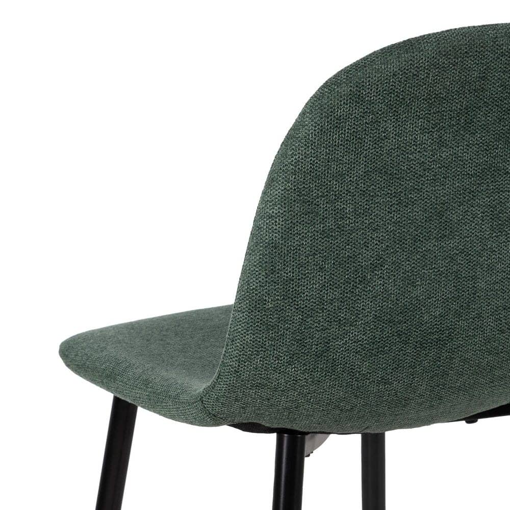 Pack de 4 Taburetes Verdes de Tejido y Metal para Salón - Diseño Moderno y Ergonómico, Altura de 63 cm, Perfectos para Barras y Mesas Altas - Imagen 10