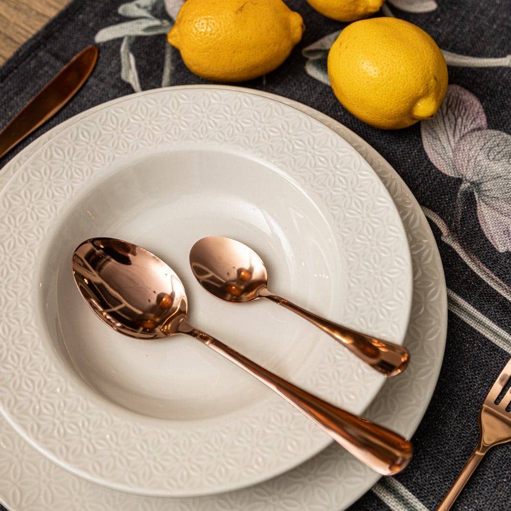 Pack de 6 Platos Llanos Blancos de Porcelana de 27 cm - Elegancia y Funcionalidad para tu Mesa, Apto para Lavavajillas y Microondas - Imagen 5