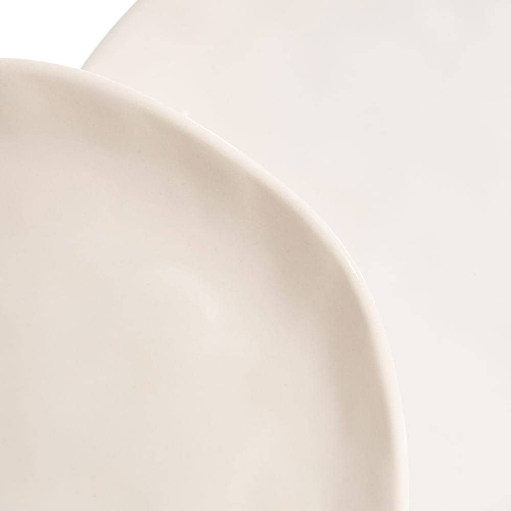 Pack de 6 Platos Postre Blancos de Stoneware 20 cm - Elegancia y Versatilidad para tu Mesa, Aptos para Lavavajillas y Microondas - Imagen 2