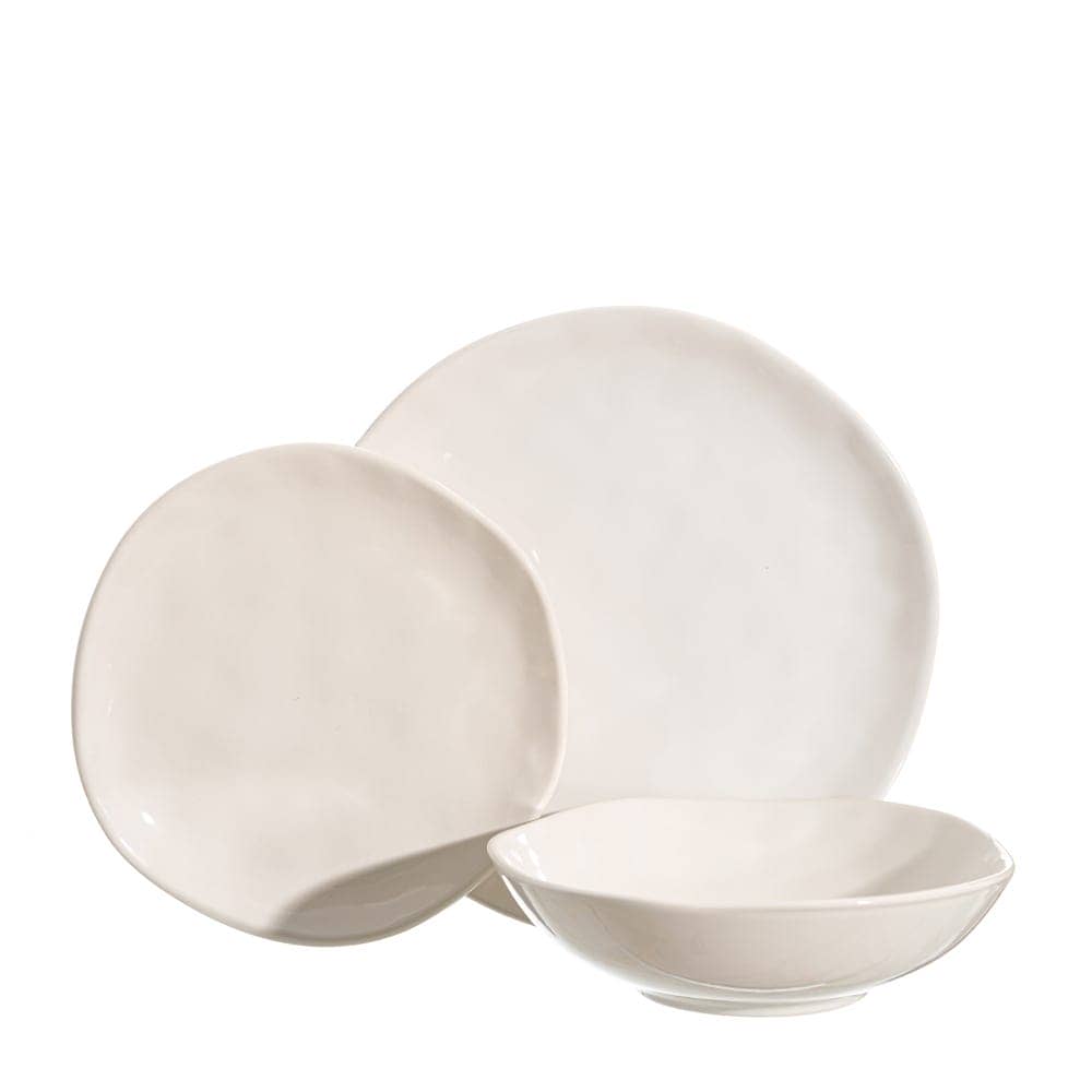 Pack de 6 Platos Postre Blancos de Stoneware 20 cm - Elegancia y Versatilidad para tu Mesa, Aptos para Lavavajillas y Microondas - Imagen 5