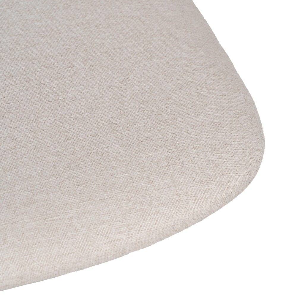 Pack de 6 Sillas Minimalistas Crema con Tejido de Poliester y Patas de Hierro - Diseño Moderno y Apilable para Comedores y Salones Kalden 76 cm - Imagen 7