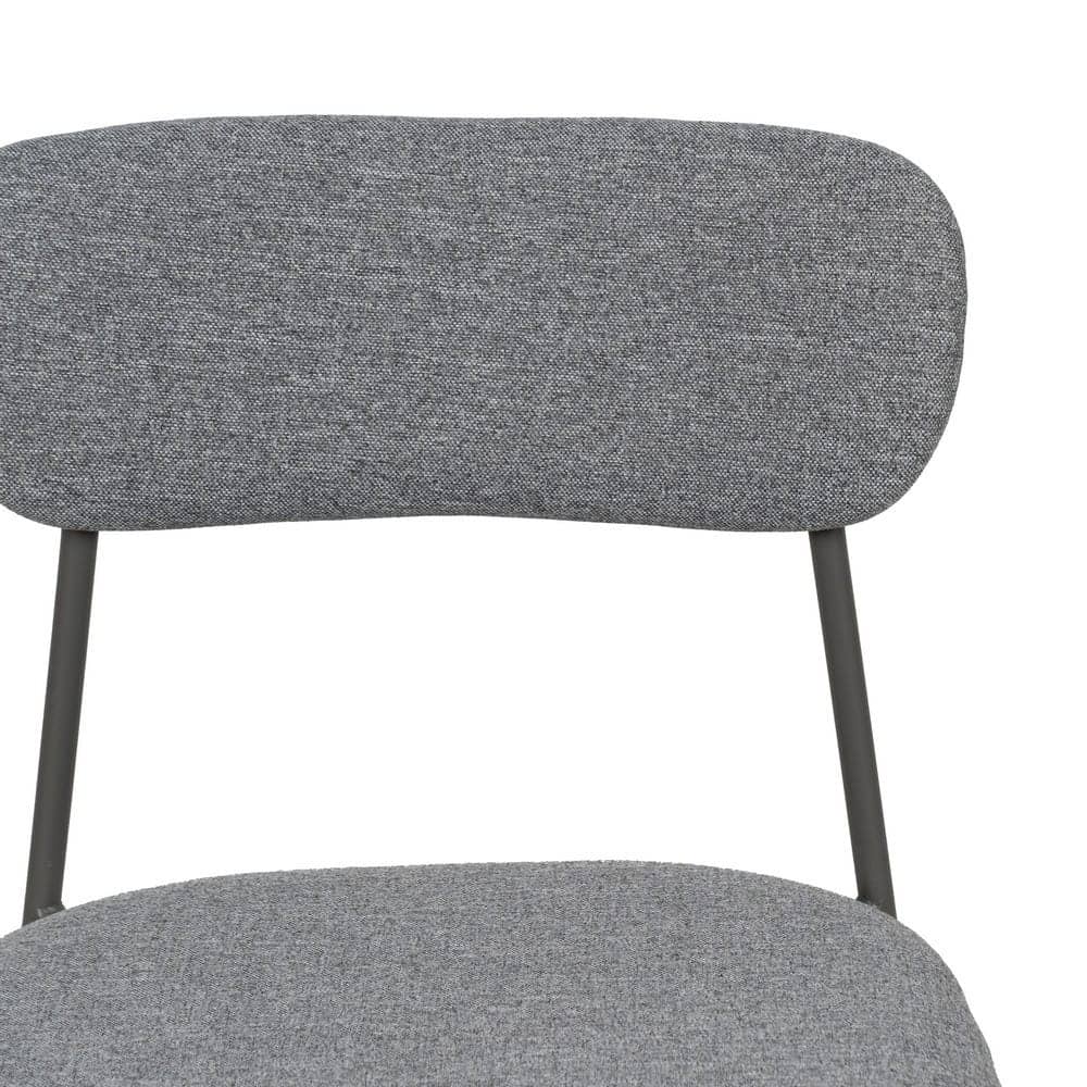 Pack de 6 Sillas Apilables Molric Gris de Tejido y Metal - Diseño Moderno y Práctico para Hogar y Oficina - Imagen 5