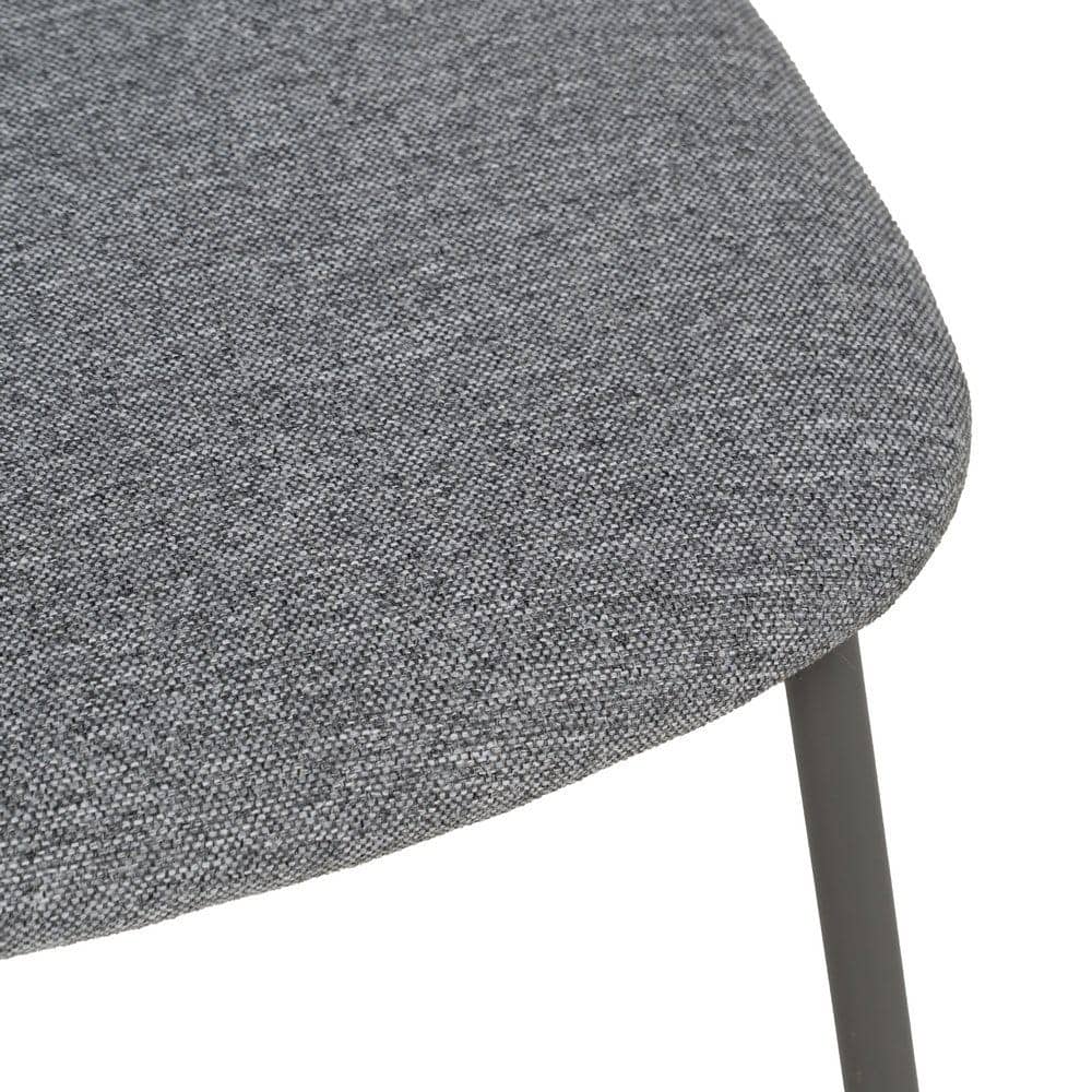 Pack de 6 Sillas Apilables Molric Gris de Tejido y Metal - Diseño Moderno y Práctico para Hogar y Oficina - Imagen 7