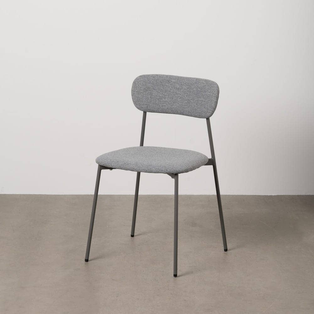 Pack de 6 Sillas Apilables Molric Gris de Tejido y Metal - Diseño Moderno y Práctico para Hogar y Oficina - Imagen 11