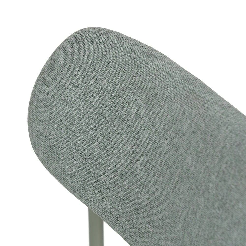 Pack de 6 Sillas Apilables Molric Verde de Tejido y Metal - Diseño Moderno y Confortable para Comedores y Oficinas, 76 cm - Imagen 7