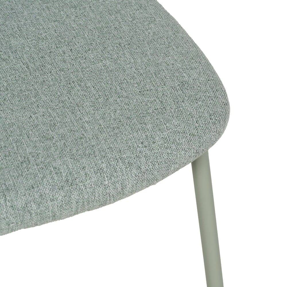 Pack de 6 Sillas Apilables Molric Verde de Tejido y Metal - Diseño Moderno y Confortable para Comedores y Oficinas, 76 cm - Imagen 8