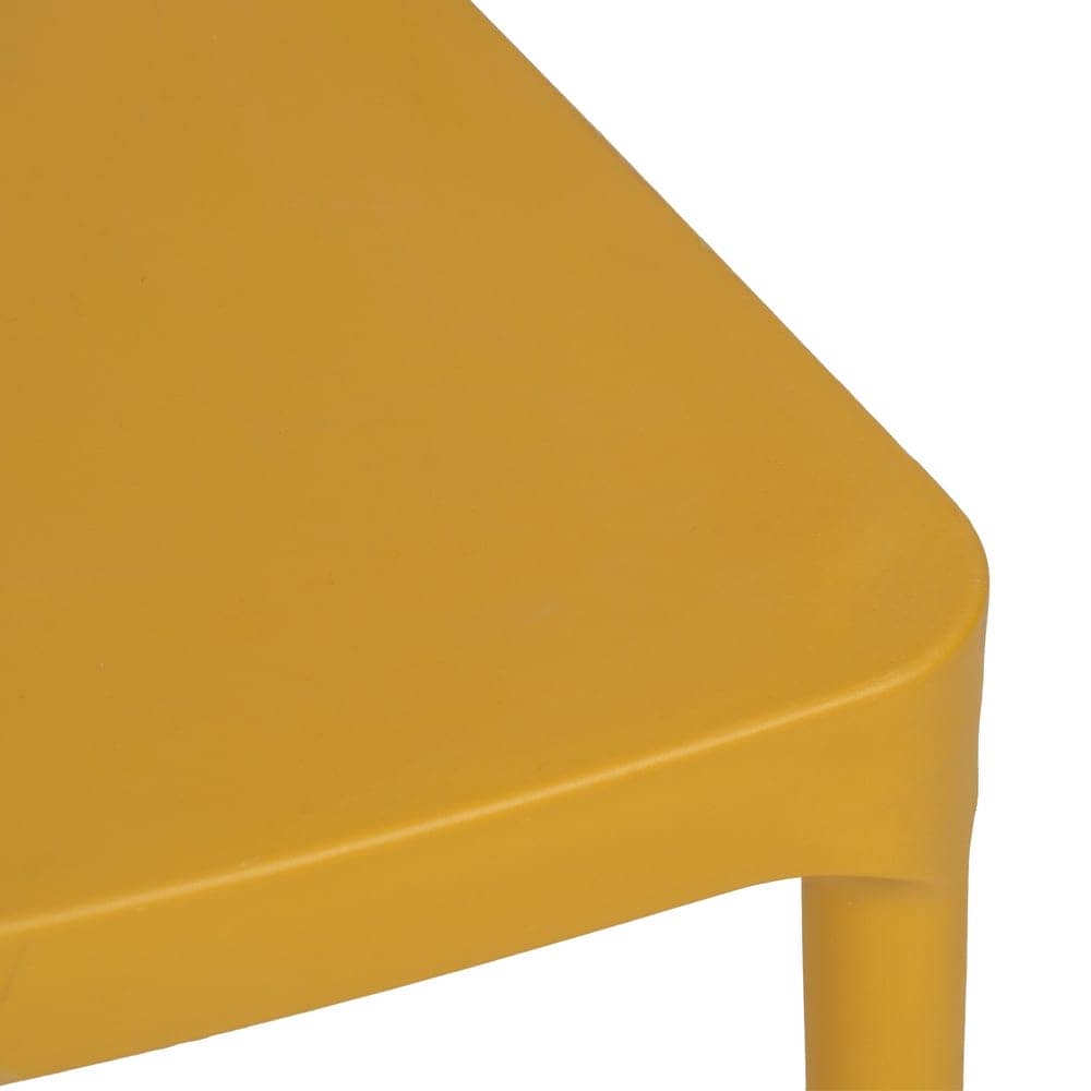 Silla Amarilla Apilable Dorven de Polipropileno - Diseño Ergonómico y Resistente para Interiores y Exteriores - Imagen 7