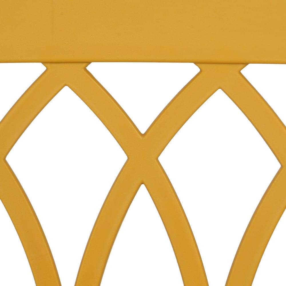 Silla Amarilla Apilable Dorven de Polipropileno - Diseño Ergonómico y Resistente para Interiores y Exteriores - Imagen 8