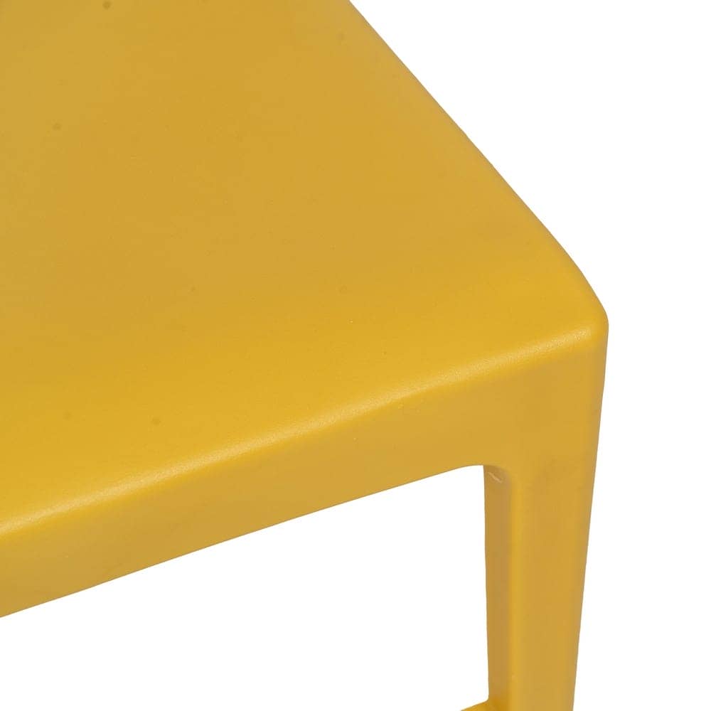Silla Amarilla Apilable Zantor de Polipropileno - Diseño Moderno y Resistente para Exteriores, 84 cm de Altura, Ligera y Cómoda - Imagen 7