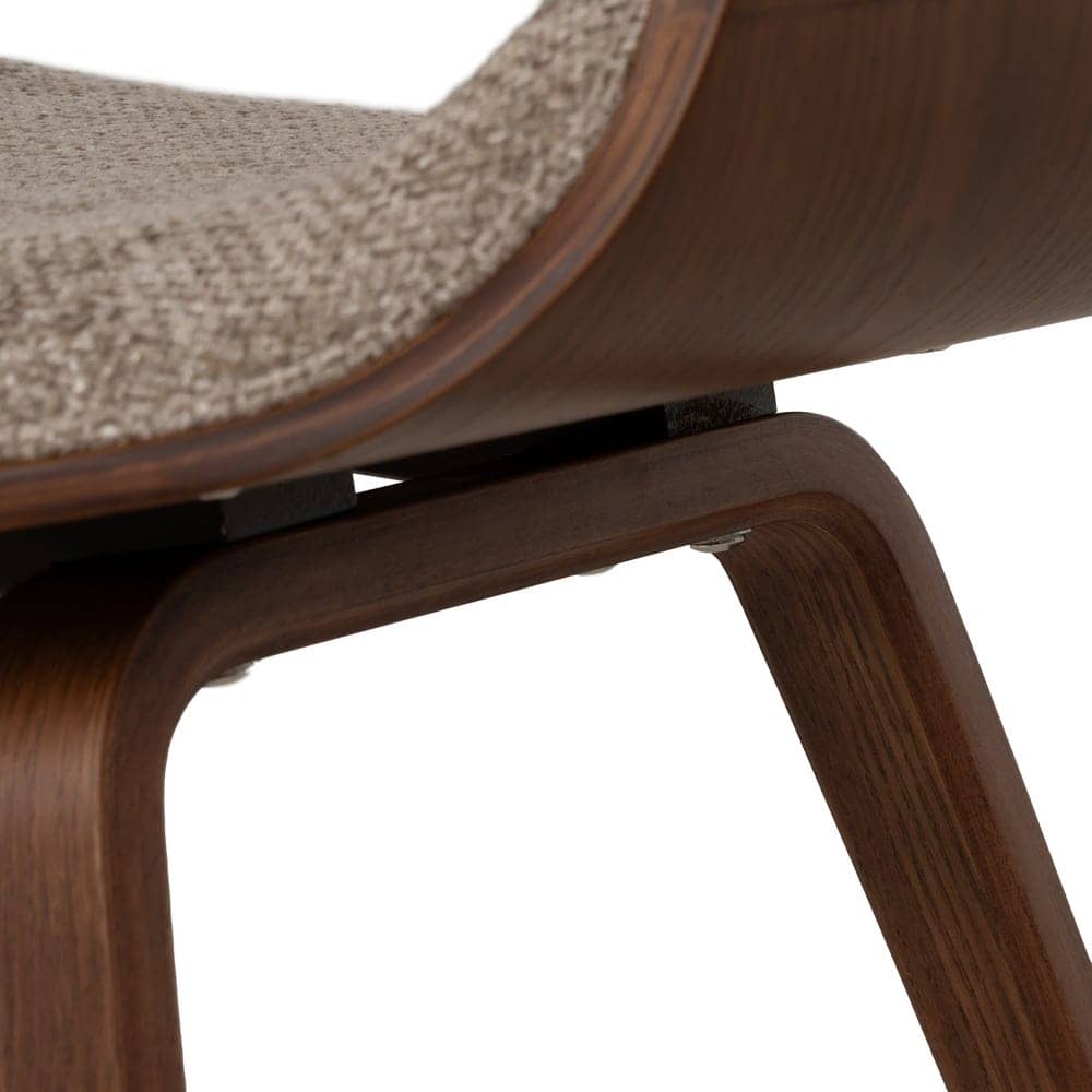 Silla Paltric Beige-Marrón con Tejido 100% Poliéster y Madera de Haya - Diseño Ergonómico y Confort Premium 82 cm para Comedor y Salón - Imagen 10