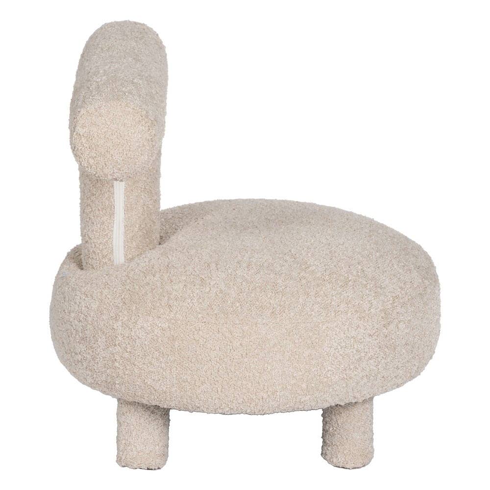 Silla Beige Tejido Baylor para Salón - Diseño Moderno y Confortable, 49 cm, Ideal para Espacios Elegantes - Imagen 2